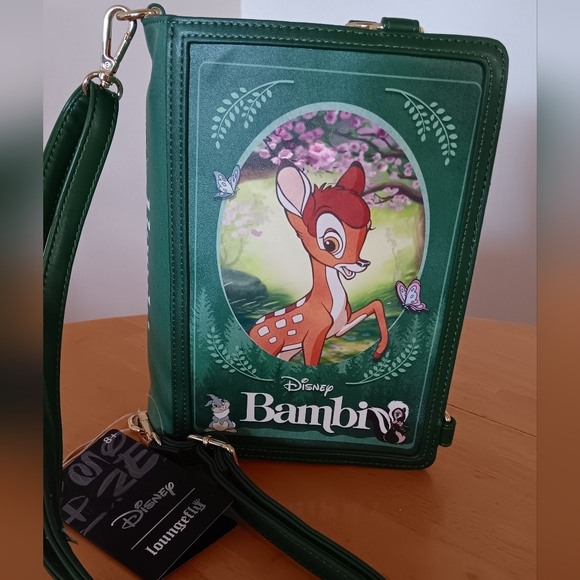 Disney Loungefly Handbags - NEW Disney Loungefly Bambi Convertible Crossbody or Backpack 🎒